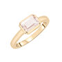 Morganite Emerald-Cut Cocktail Ring in Vermeil