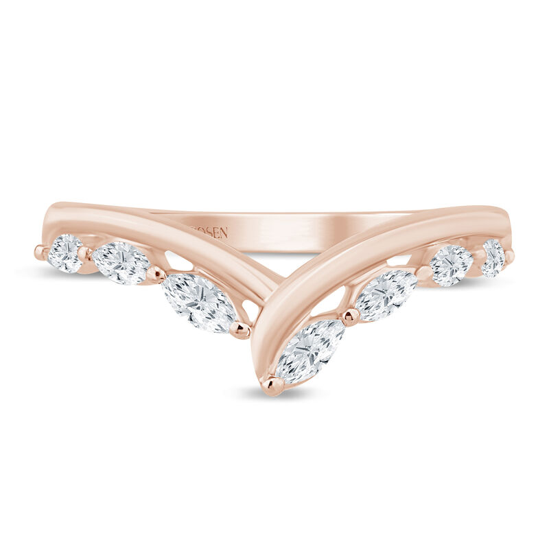 Diamond Contour Band in 14K Rose Gold &#40;1/3 ct. tw.&#41;