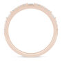 Lab Grown Diamond Round &amp; Baguette Stack Band in 10K Rose Gold &#40;1/5 ct. t.w&#41;