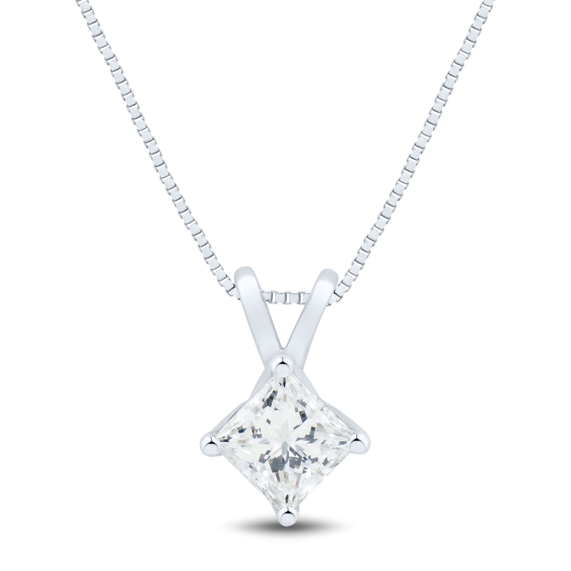1.04 carat I SI1 Round Diamond Pendant Necklace (White Gold) — Shreve,  Crump & Low