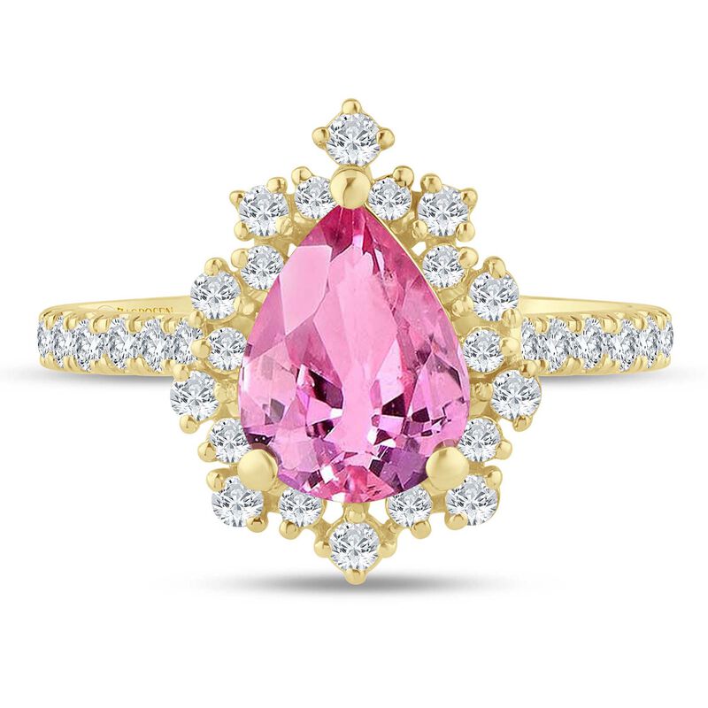 Pru Pink Tourmaline and Diamond Ring in 14K Yellow Gold &#40;5/8 ct. tw.&#41;