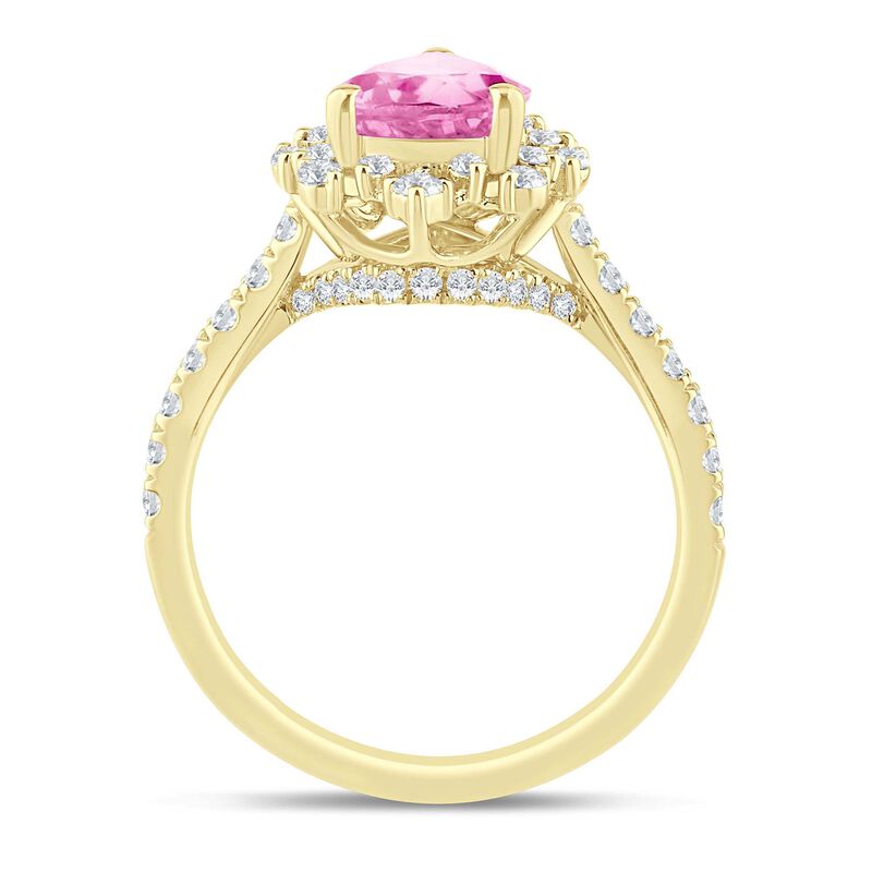 Pru Pink Tourmaline and Diamond Ring in 14K Yellow Gold &#40;5/8 ct. tw.&#41;