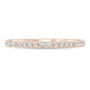 Lab Grown Diamond Round &amp; Baguette Stack Band in 10K Rose Gold &#40;1/5 ct. t.w&#41;