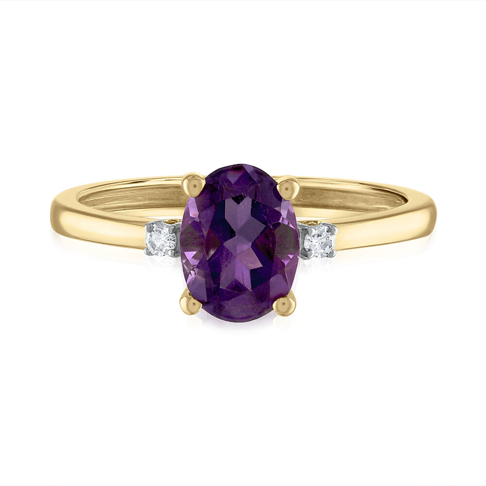 Helzberg amethyst deals ring