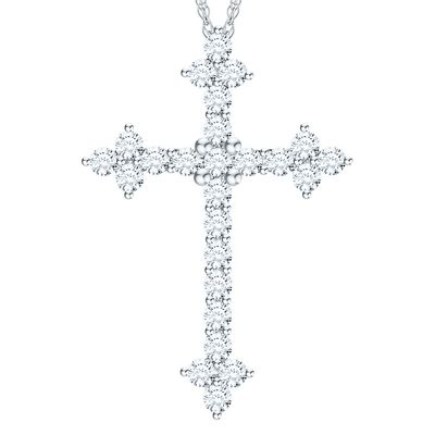 Helzberg Charms Collection Diamond Cross Charm