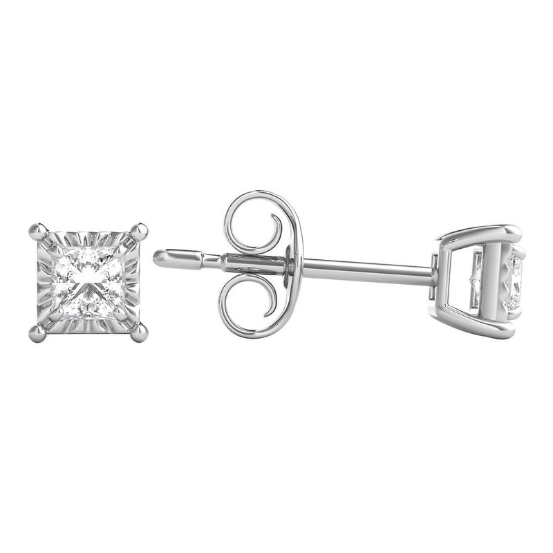 1/3 ct. tw. Diamond Illusion Stud Earrings in Sterling Silver