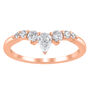 Lab Grown Diamond Chevron Contour Band in 14K Rose Gold &#40;1/2 ct. tw.&#41;