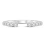 Lab Grown Round Diamond Open Band in 14K White Gold &#40;1/2 ct. tw.&#41;