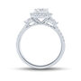 Lab Grown Diamond Engagement Ring with Cushion Halo in 14K White Gold &#40;1 1/4 ct. tw.&#41;