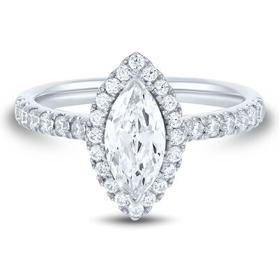 Lab Grown Diamond Marquise-Cut Engagement Ring in 14K Gold (1 3/4 ct. tw.)