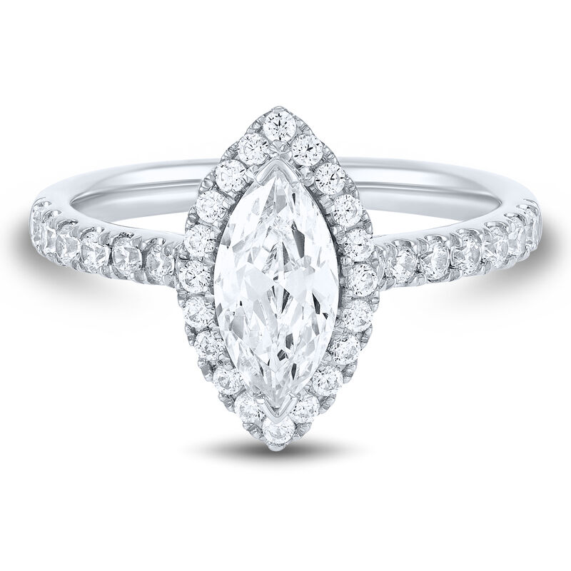 Lab Grown Diamond Marquise-Cut Engagement Ring in 14K White Gold &#40;1 3/4 ct. tw.&#41;