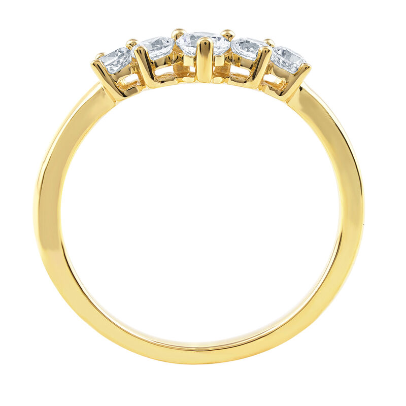 Lab Grown Diamond Contour Band in 14K Yellow Gold &#40;1/2 ct. tw.&#41; 