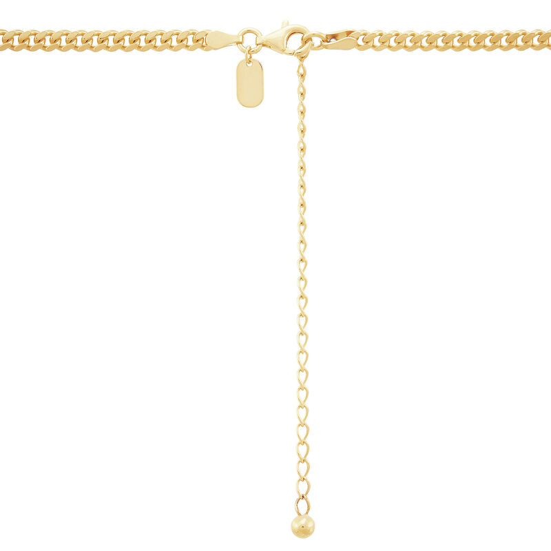 Cuban Chain Necklace in Vermeil, 3.6MM, 17&quot;