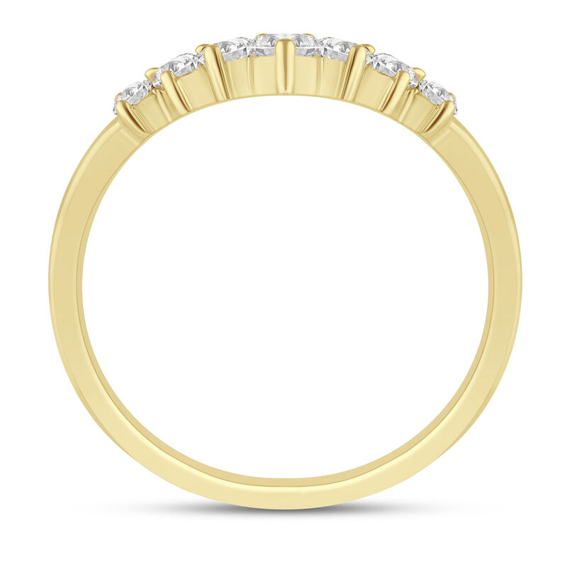 Diamond Chevron Contour Band in 14K Yellow Gold &#40;1/2 ct. tw.&#41;