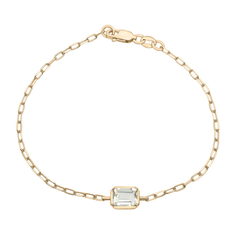 Morganite Emerald-Cut Bracelet in Vermeil