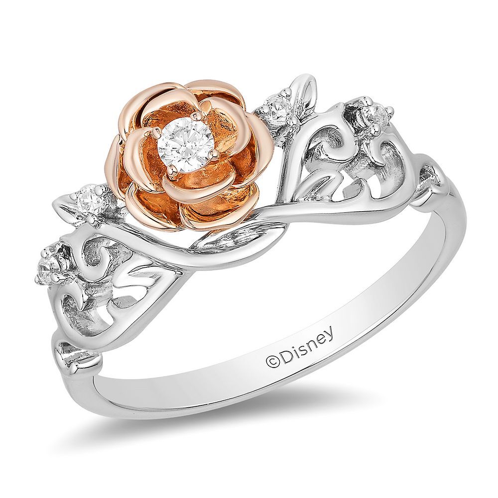 Enchanted Disney Belle Diamond Rose Ring