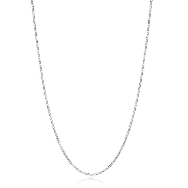 Adjustable Box Chain in Sterling Silver, 22