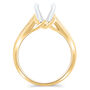 Wide-Shank Semi-Mount Engagement Ring in 14K Yellow Gold &#40;Setting Only&#41;