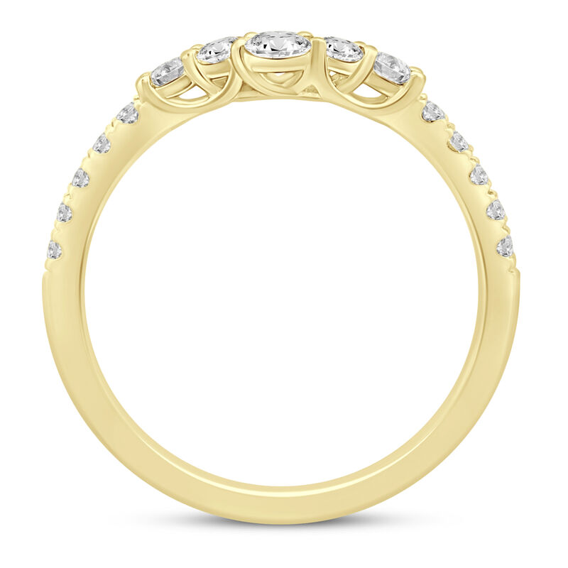 Lab Grown Diamond Contour Band in 14K Yellow Gold &#40;1/2 ct. tw.&#41; 