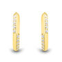 Lab Grown Diamond Hoop Earrings in Vermeil 14.5MM &#40;1/5 ct. tw.&#41;