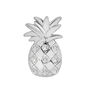 Diamond Pineapple Single Stud Earring in 10K White Gold
