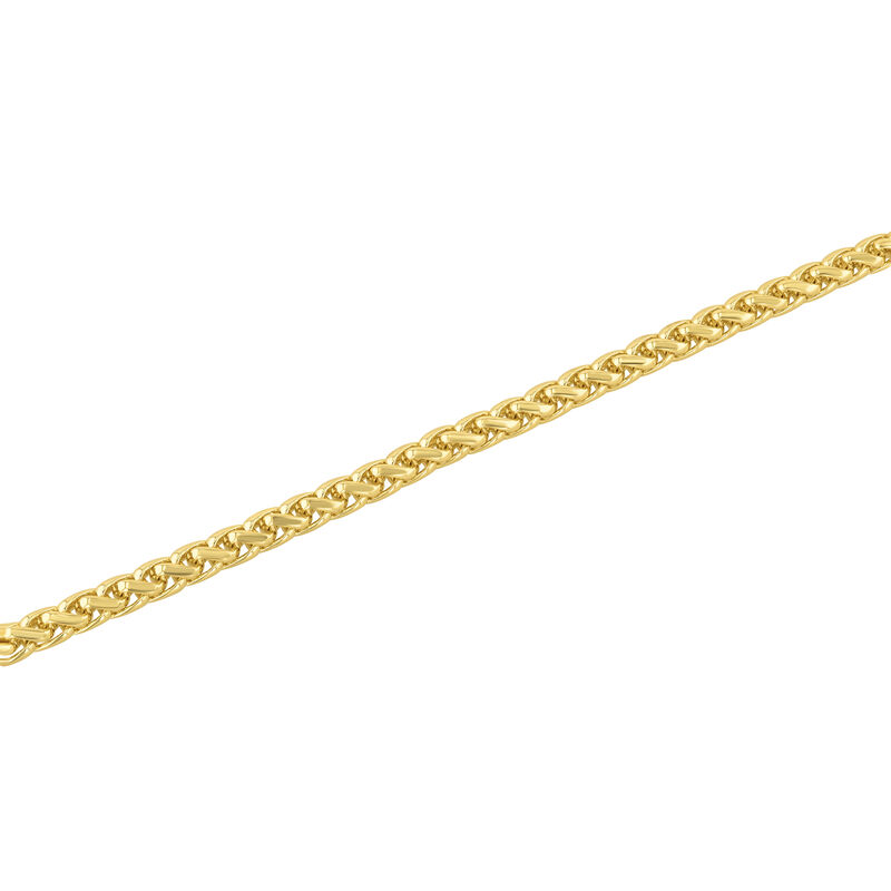 Men&#39;s Wheat Chain Bracelet in Vermeil