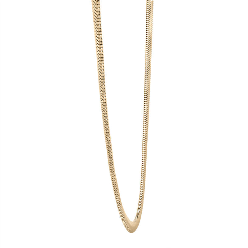 Snake Chain in Vermeil, 17&quot;