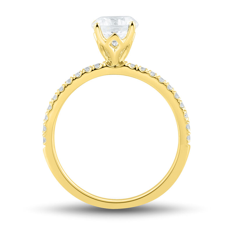 1 1/4 ct. tw. Lab Grown Diamond Engagement Ring in 14K Yellow Gold