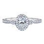 Oval-Shaped Diamond Halo Engagement Ring in 14K White Gold &#40;7/8 ct. tw.&#41;