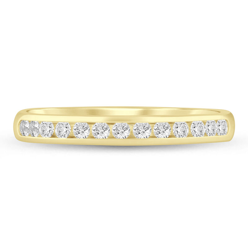 Lab Grown Diamond Channel-Set Band in 14K Yellow Gold &#40;1/4 ct. tw.&#41;