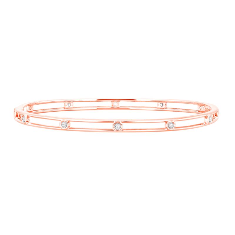 Diamond Bracelet in 10K Rose Gold &#40;1/4 ct. tw.&#41;