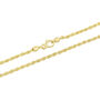 Men&#39;s Rope Chain in Vermeil, 3.5MM, 20&quot;