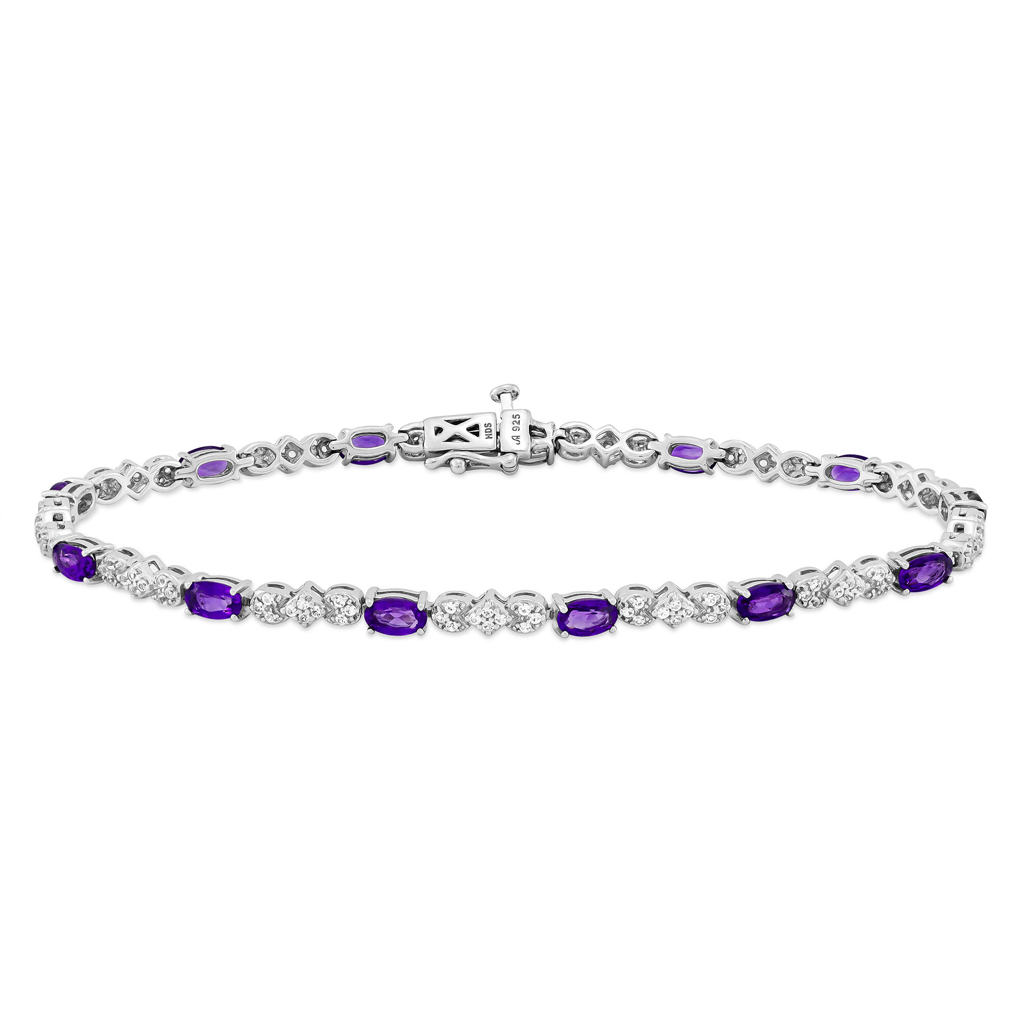 Sapphire and sale amethyst bracelet