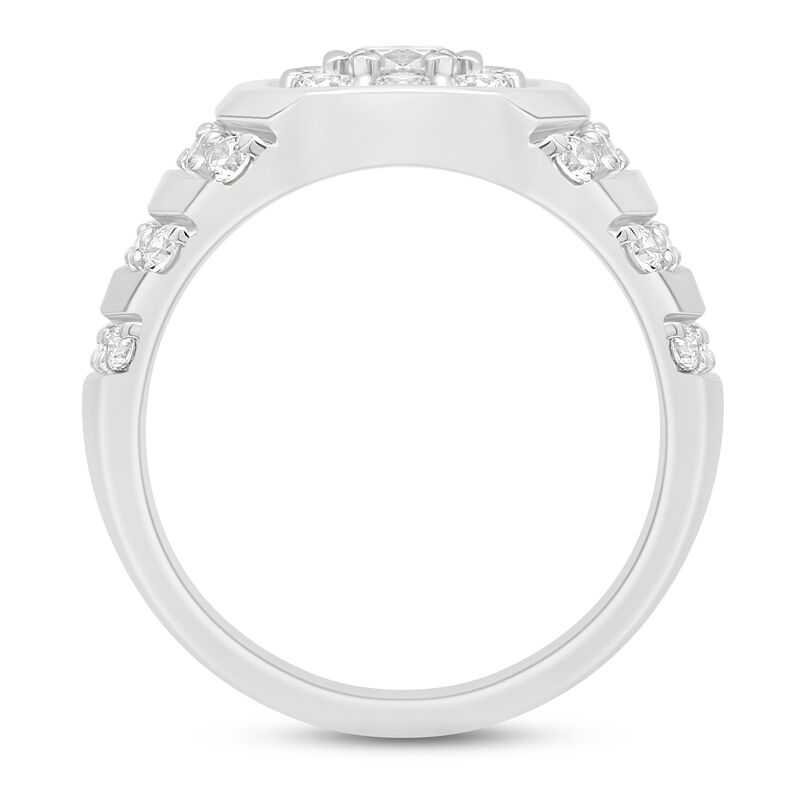 Men&#39;s Lab Grown Diamond Ring in 10K White Gold &#40;2 ct. tw.&#41;