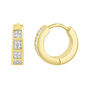 Men&#39;s Diamond Huggie Earrings in Vermeil, 4MM &#40;1/7 ct. tw.&#41;