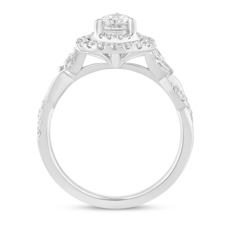 Jada Diamond Halo Engagement Ring in 14K White Gold &#40;1 ct. tw.&#41;