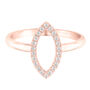 Marquise-Shaped Ring with Diamonds in 10K Rose Gold &#40;1/10 ct. tw.&#41;