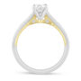 Fallon Oval-Shaped Diamond Engagement Ring in 14K White &amp; Yellow Gold &#40;1 1/5 ct. tw.&#41;