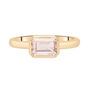 Morganite Emerald-Cut Cocktail Ring in Vermeil