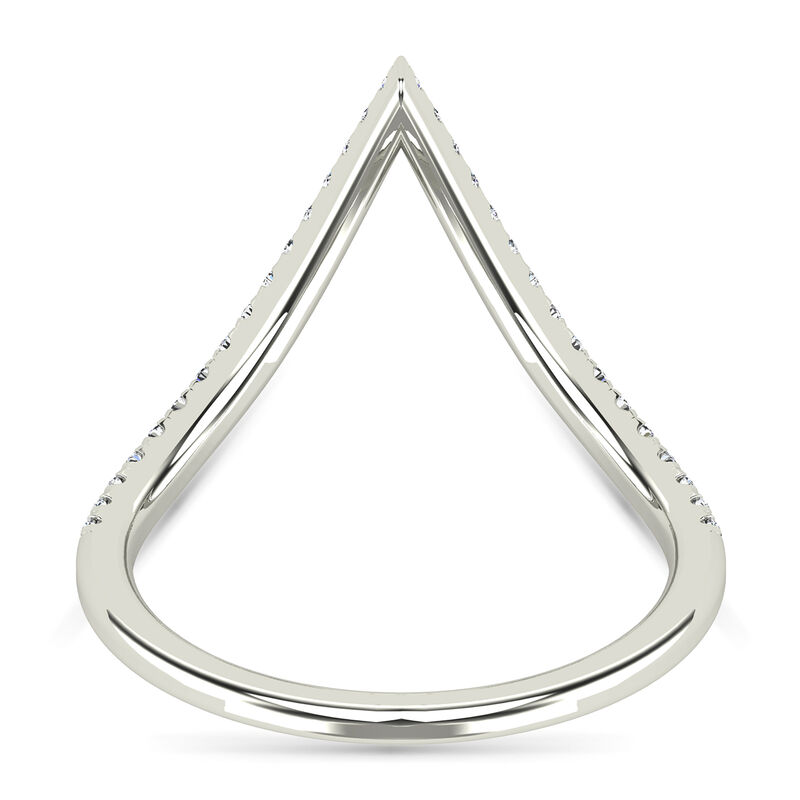 Diamond Chevron Ring in 14K White Gold &#40;1/5 ct. tw.&#41;