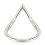 Diamond Chevron Ring in 14K White Gold &#40;1/5 ct. tw.&#41;