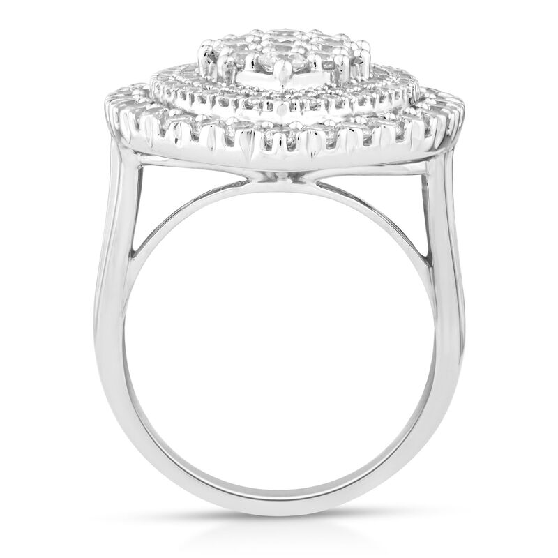 Lab Grown Diamond Multi-Halo Ring in 10K White Gold &#40;2 1/2 ct. tw.&#41;