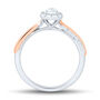 Pear-Shaped Engagement Ring in 14K White and Rose Gold &#40;1/2 ct. tw.&#41;