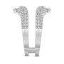 Lab Grown Diamond Double Row Ring Enhancer in 14K White Gold &#40;1 1/2 ct. tw.&#41;