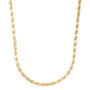 Diamond-Cut Solid Rope Chain in 14K Yellow Gold, 7MM, 22&rdquo; 