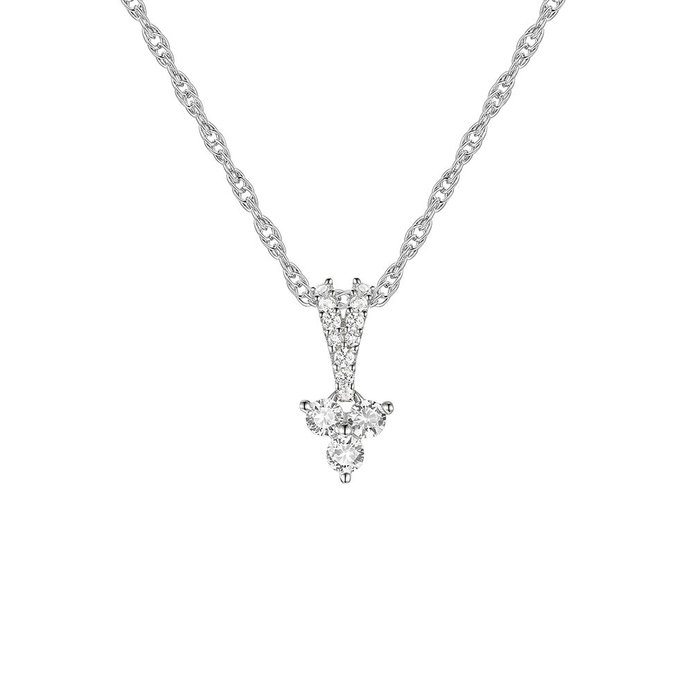 14kt Gold Diamond Necklace, 0.16 Ct Diamond Pendant, Clover Diamond Necklace,  Real Diamond Necklace, 4 Stone Necklace - Etsy