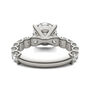 Lab created moissanite Engagement Ring in 14K White Gold