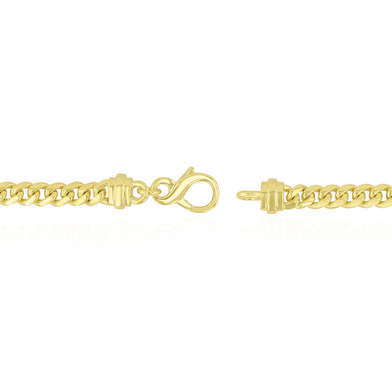 Men&#39;s Curb Bracelet in Vermeil, 5MM