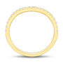 Lab Grown Diamond Contour Band in 14K Yellow Gold &#40;1/5 ct. tw.&#41;