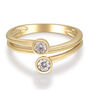 Diamond Bezel Wrap Ring in 10K Yellow Gold &#40;1/3 ct. tw.&#41;